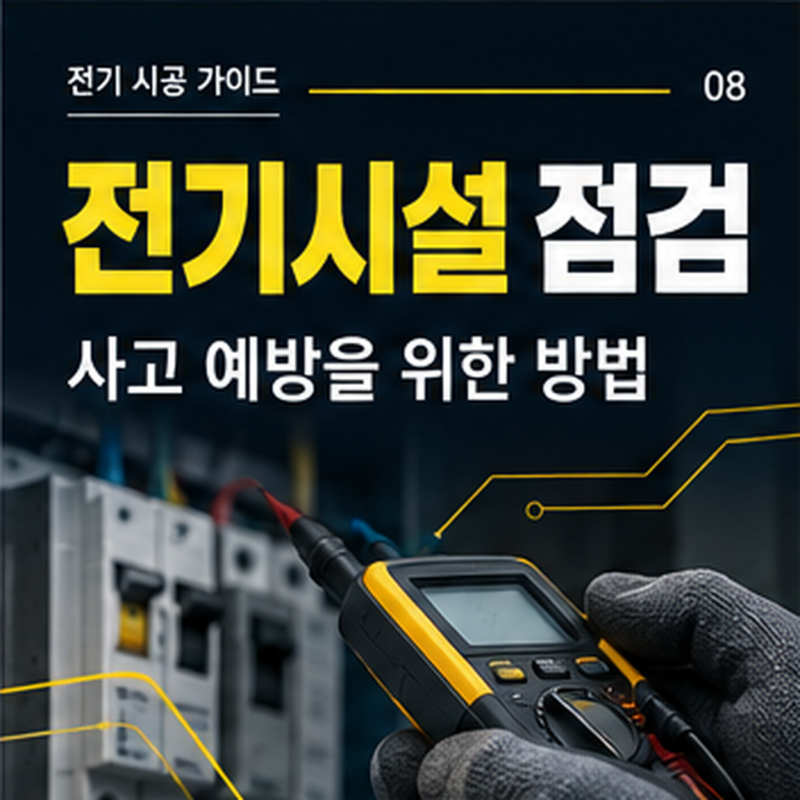 분전반 절연저항을 측정하는 전기시설 점검